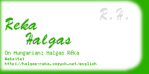 reka halgas business card